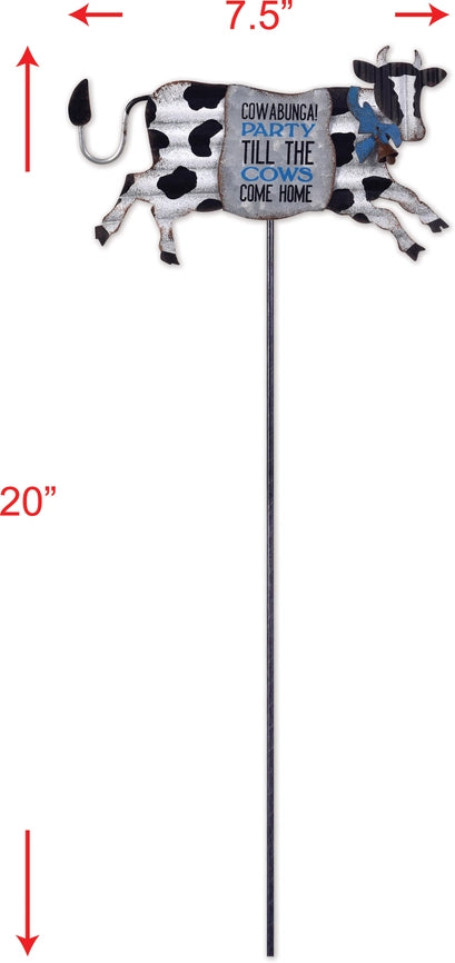 Cow Plant Pick 20"