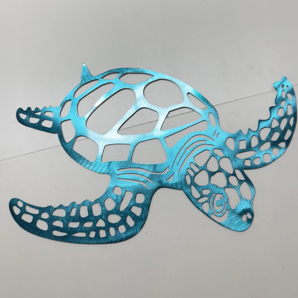 Elegant Metal Sea Turtle