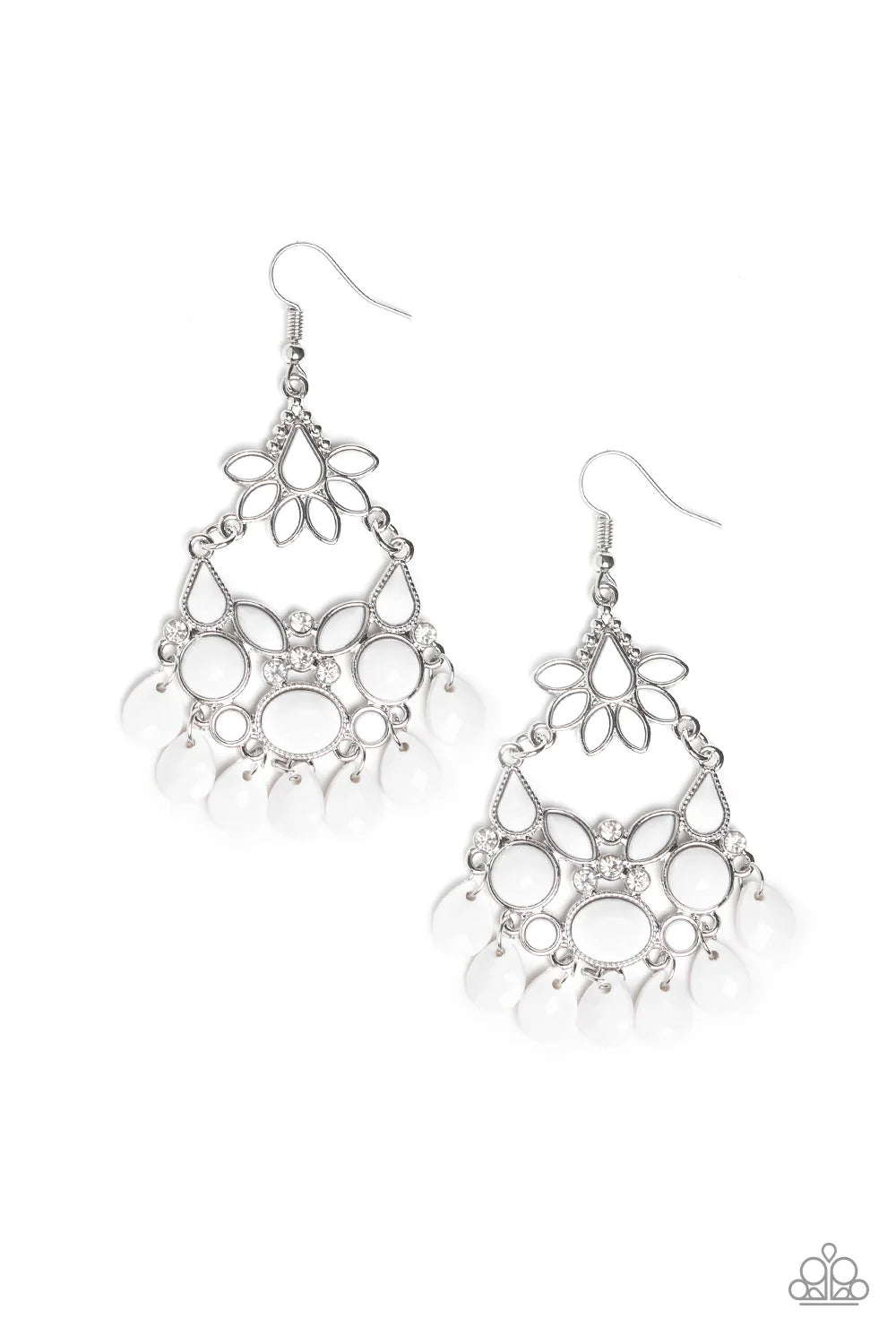 Garden Dream - White Earrings