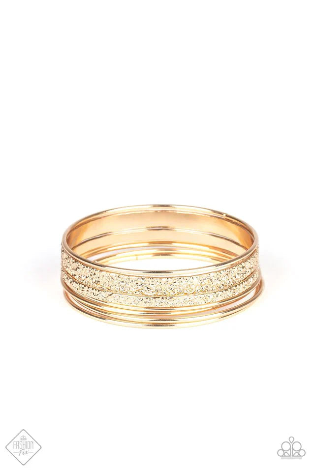 Full Circle - Gold Tone Bracelet