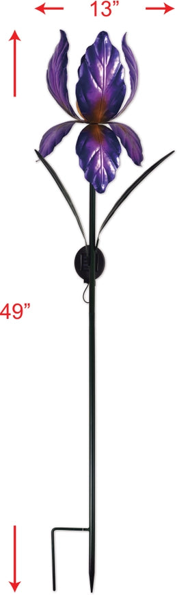 Iris Solar Stake-Purple 49"