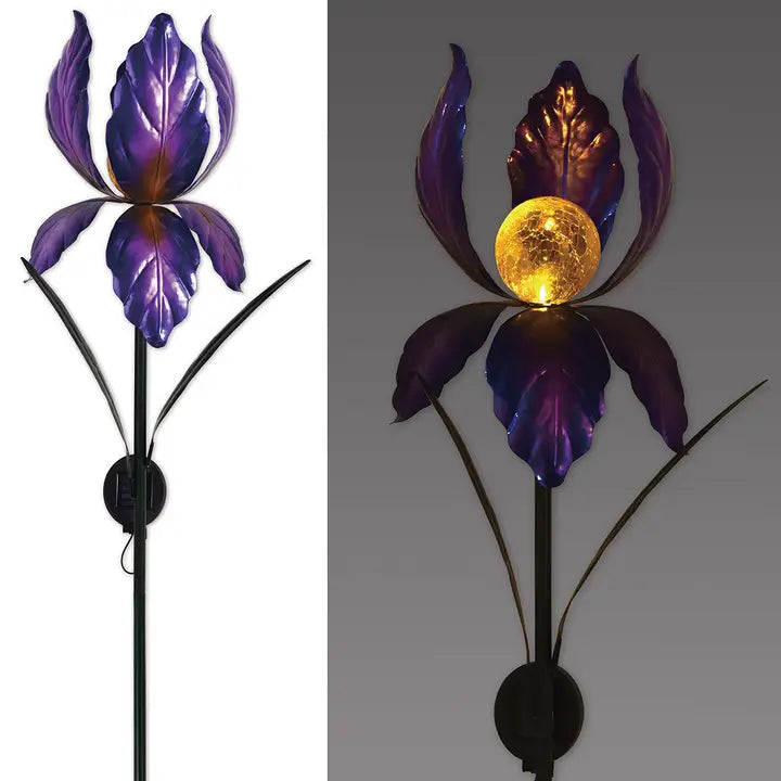 Iris Solar Stake-Purple 49"