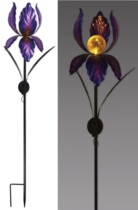 Iris Solar Stake-Purple 49"