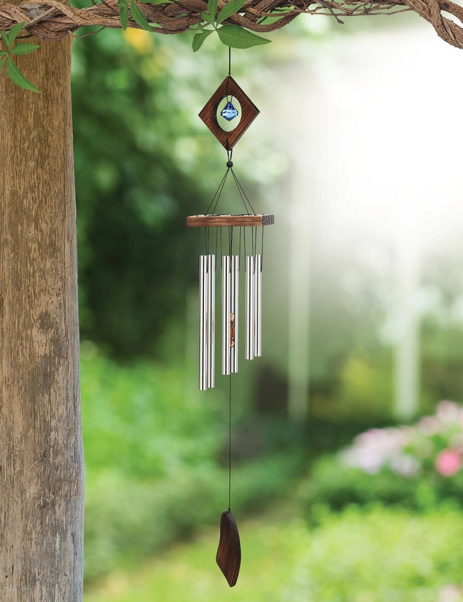 35" Diamond Wind Chime Garden Decor