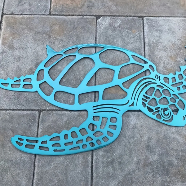 Elegant Metal Sea Turtle