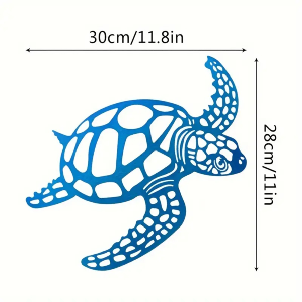 Elegant Metal Sea Turtle