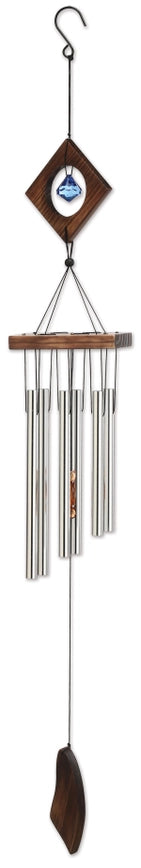 35" Diamond Wind Chime Garden Decor